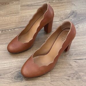 Sezane scalloped pumps